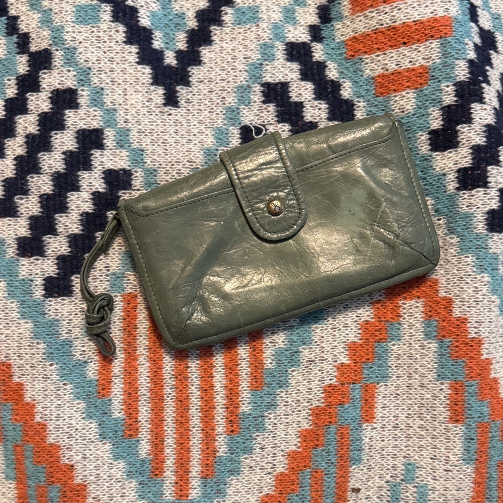 HOBO Sage Leather Wristlet Wallet